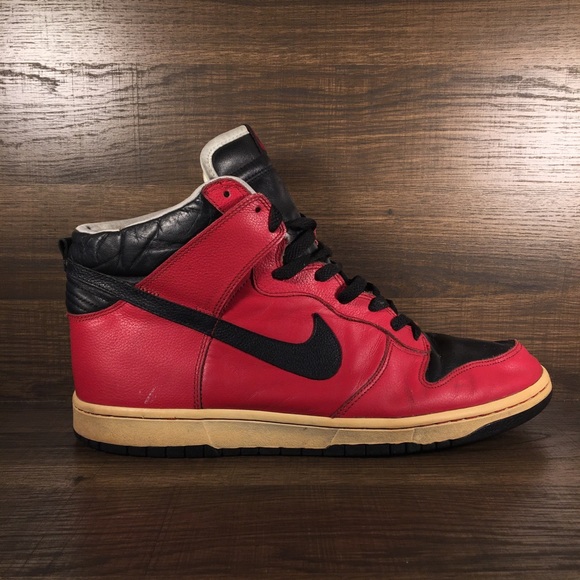 Nike Other - Nike Dunk High Varsity Red Black